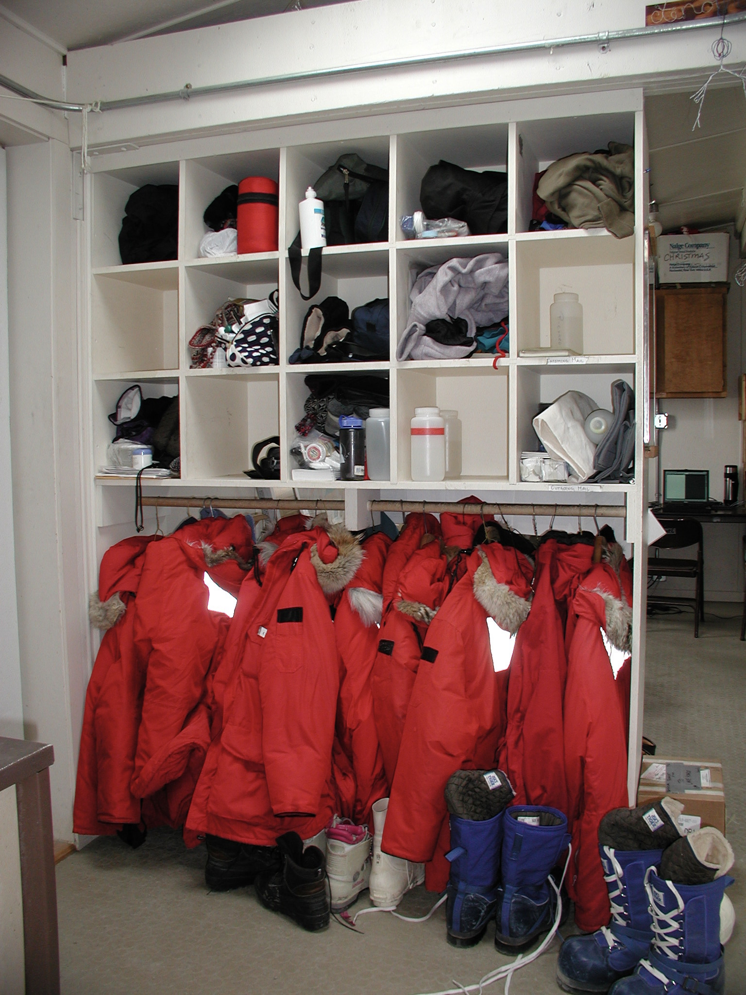Coats and cubbies